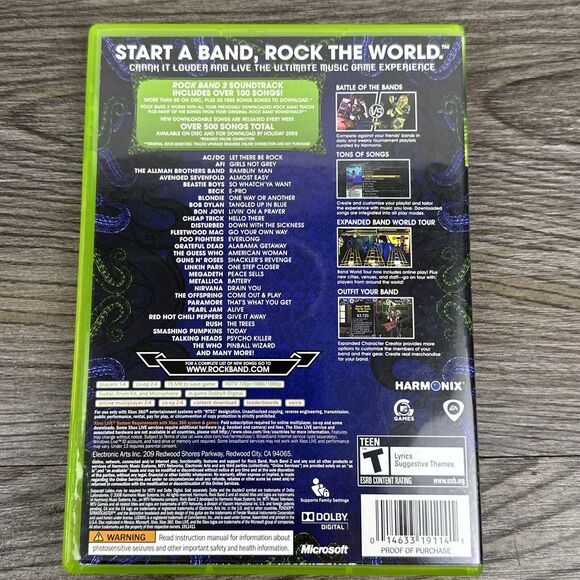 Rock Band 2 (Microsoft Xbox 360, 2008) - Picture 6 of 6